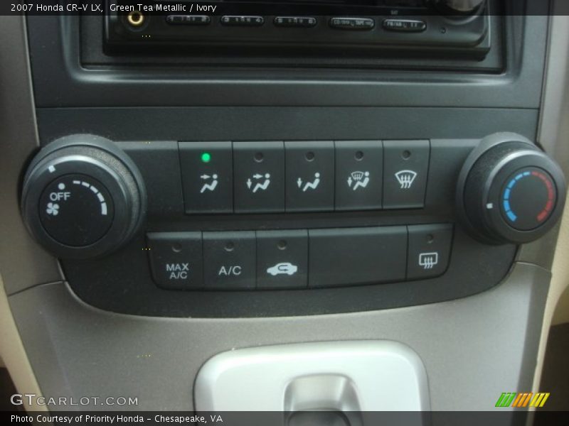 Green Tea Metallic / Ivory 2007 Honda CR-V LX