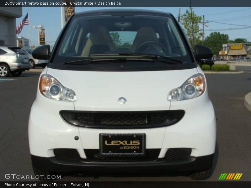 Crystal White / Design Beige 2008 Smart fortwo passion coupe