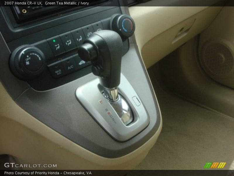 Green Tea Metallic / Ivory 2007 Honda CR-V LX