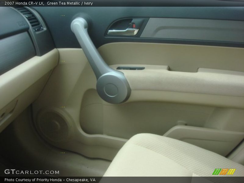 Green Tea Metallic / Ivory 2007 Honda CR-V LX