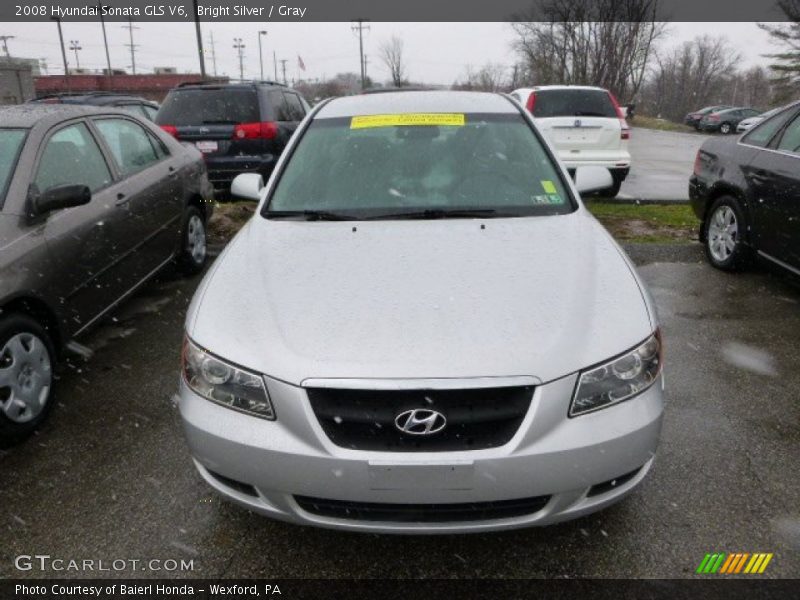 Bright Silver / Gray 2008 Hyundai Sonata GLS V6