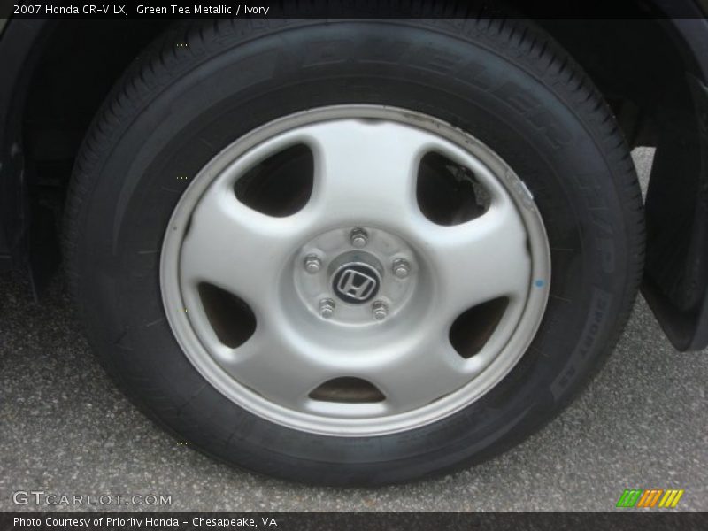 Green Tea Metallic / Ivory 2007 Honda CR-V LX