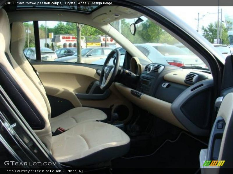 Crystal White / Design Beige 2008 Smart fortwo passion coupe