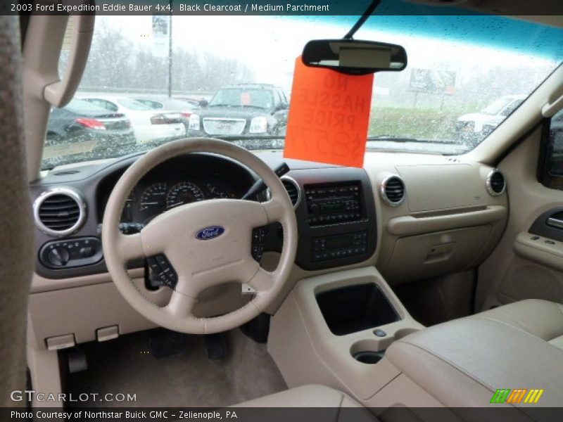 Black Clearcoat / Medium Parchment 2003 Ford Expedition Eddie Bauer 4x4