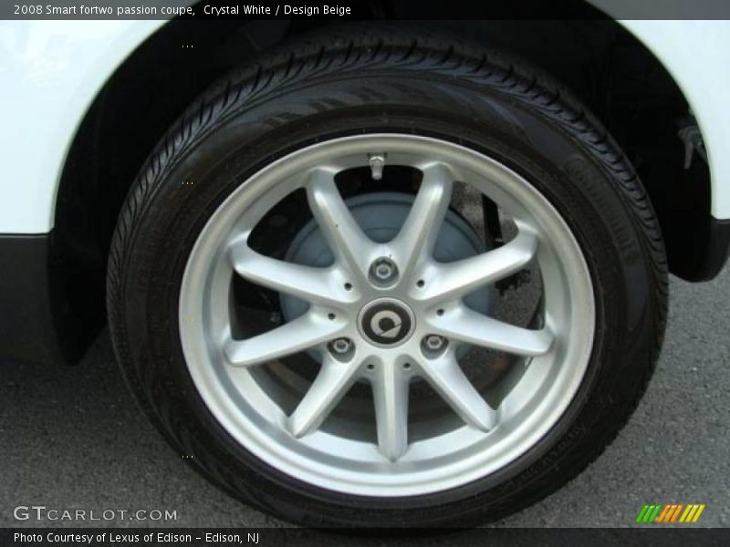 Crystal White / Design Beige 2008 Smart fortwo passion coupe