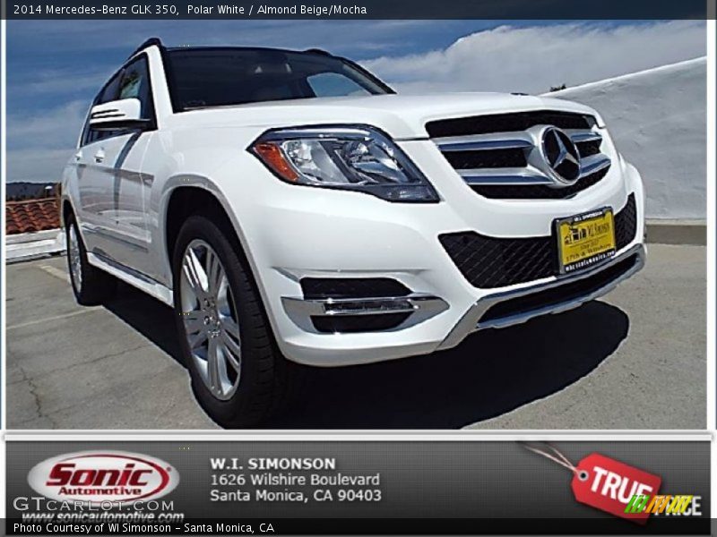 Polar White / Almond Beige/Mocha 2014 Mercedes-Benz GLK 350
