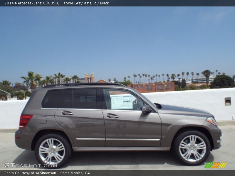 Pebble Grey Metallic / Black 2014 Mercedes-Benz GLK 350