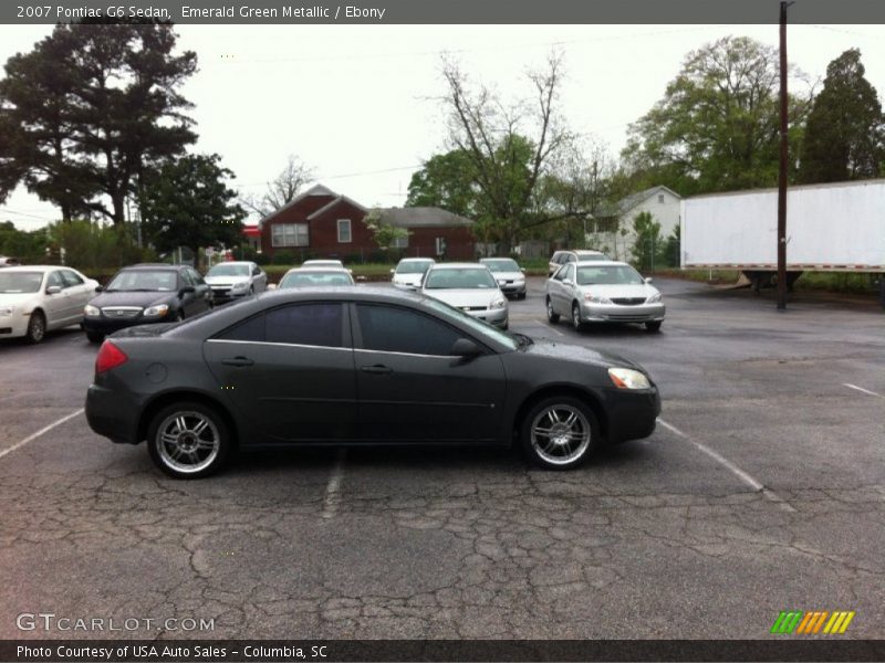 Emerald Green Metallic / Ebony 2007 Pontiac G6 Sedan