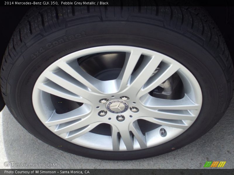 Pebble Grey Metallic / Black 2014 Mercedes-Benz GLK 350