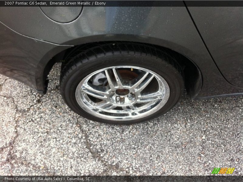 Emerald Green Metallic / Ebony 2007 Pontiac G6 Sedan
