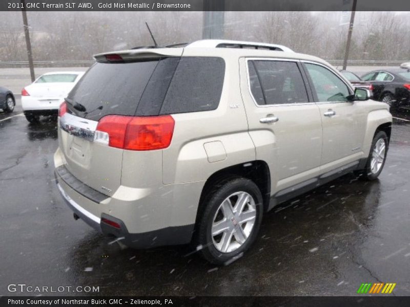 Gold Mist Metallic / Brownstone 2011 GMC Terrain SLT AWD