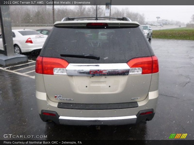 Gold Mist Metallic / Brownstone 2011 GMC Terrain SLT AWD