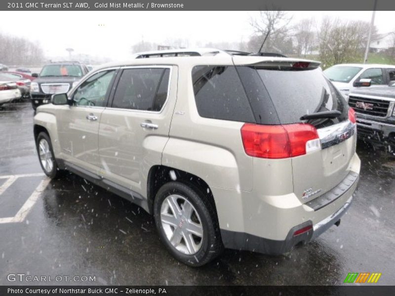 Gold Mist Metallic / Brownstone 2011 GMC Terrain SLT AWD