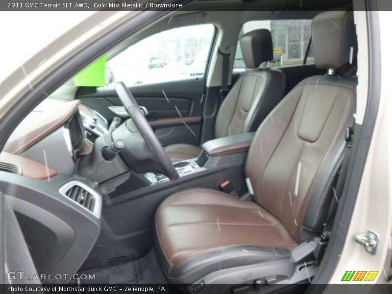 Gold Mist Metallic / Brownstone 2011 GMC Terrain SLT AWD