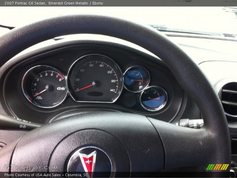 Emerald Green Metallic / Ebony 2007 Pontiac G6 Sedan