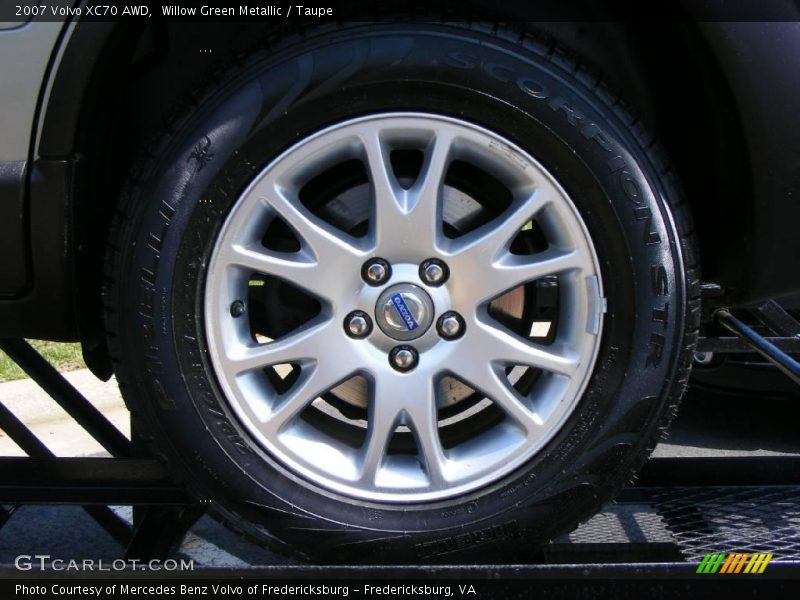 Willow Green Metallic / Taupe 2007 Volvo XC70 AWD