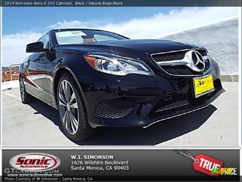 Black / Natural Beige/Black 2014 Mercedes-Benz E 350 Cabriolet