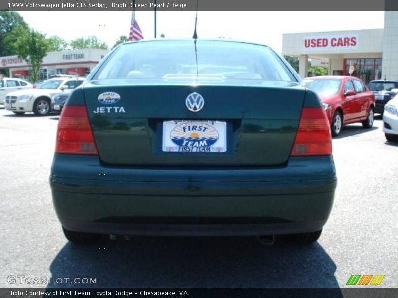 Bright Green Pearl / Beige 1999 Volkswagen Jetta GLS Sedan