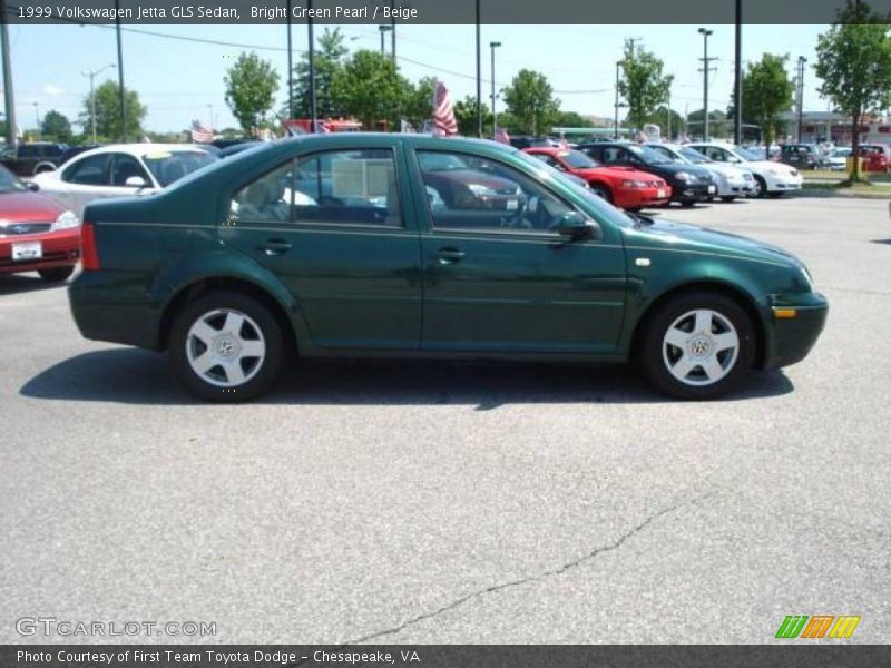 Bright Green Pearl / Beige 1999 Volkswagen Jetta GLS Sedan