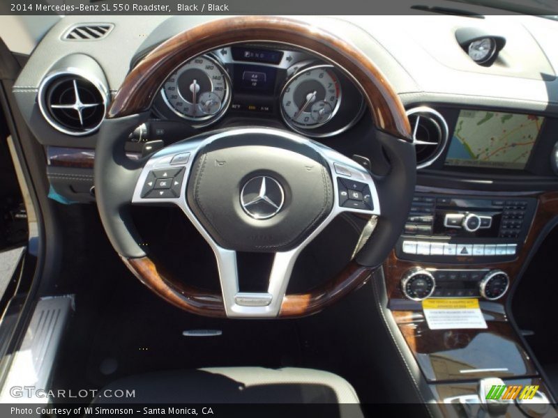 Black / Black 2014 Mercedes-Benz SL 550 Roadster
