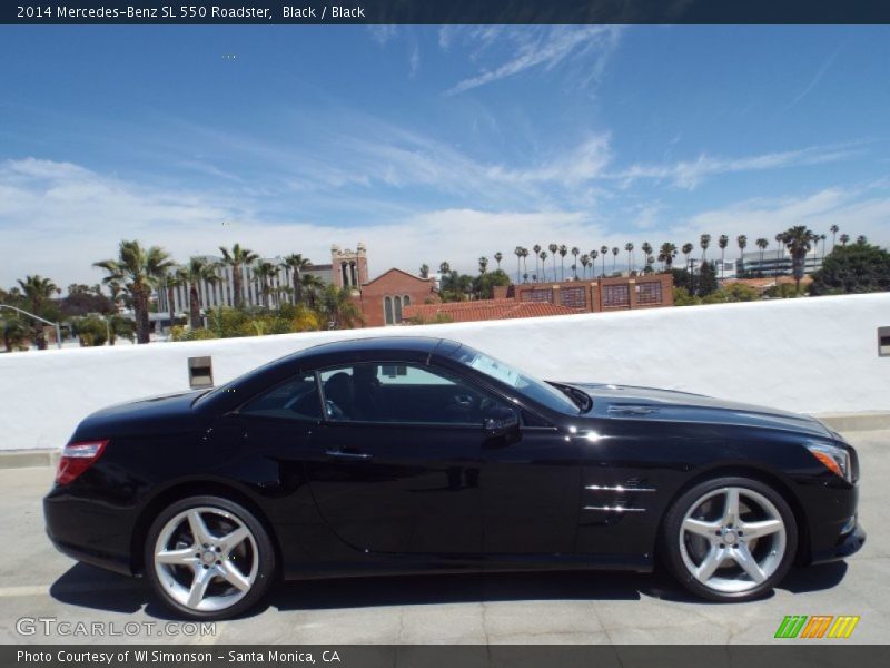 Black / Black 2014 Mercedes-Benz SL 550 Roadster