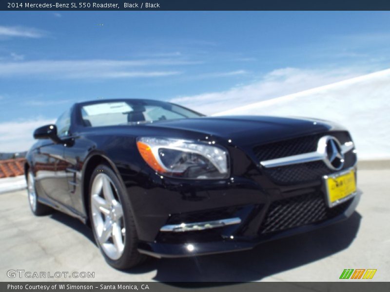 Black / Black 2014 Mercedes-Benz SL 550 Roadster