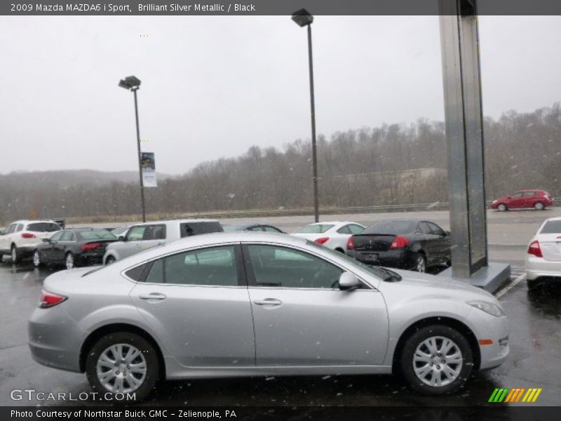 Brilliant Silver Metallic / Black 2009 Mazda MAZDA6 i Sport