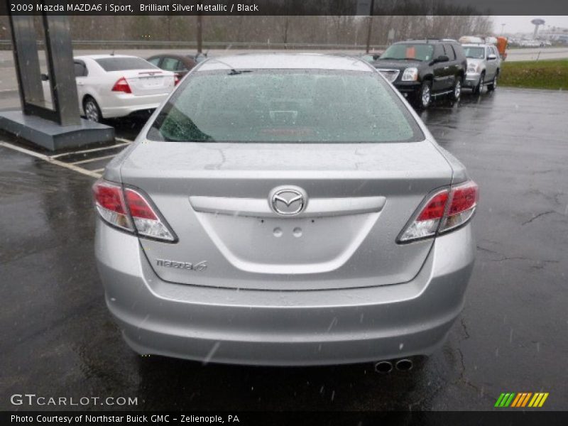 Brilliant Silver Metallic / Black 2009 Mazda MAZDA6 i Sport