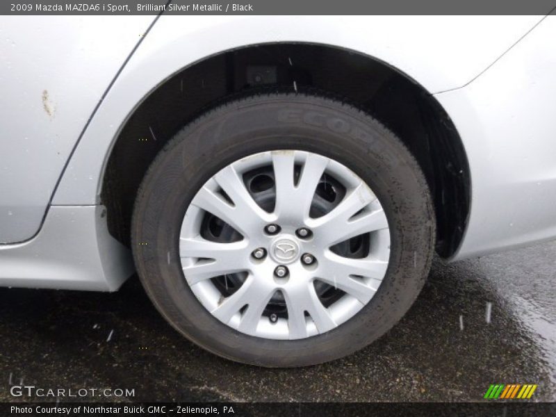 Brilliant Silver Metallic / Black 2009 Mazda MAZDA6 i Sport