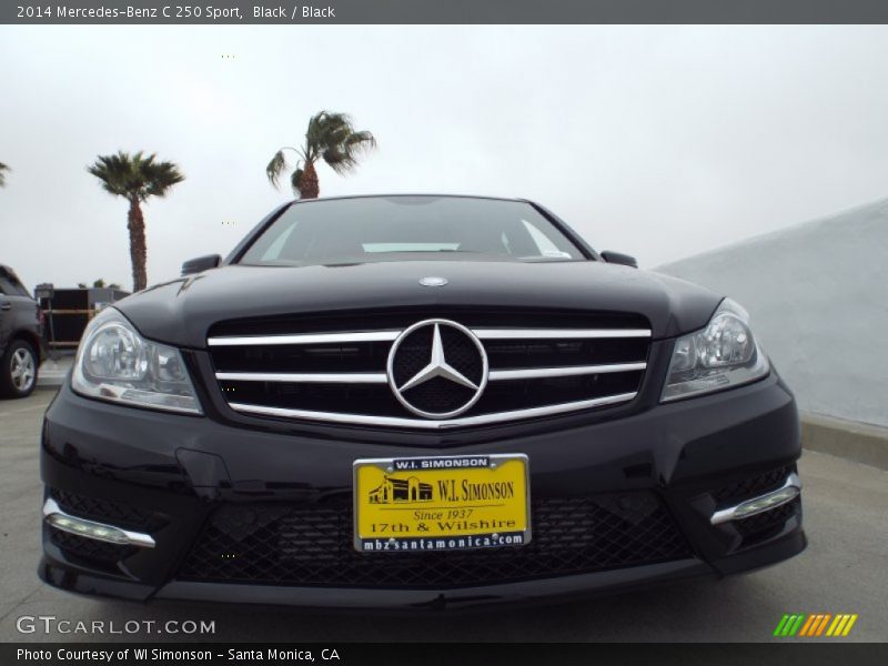 Black / Black 2014 Mercedes-Benz C 250 Sport