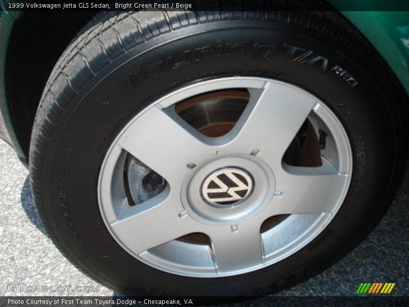 Bright Green Pearl / Beige 1999 Volkswagen Jetta GLS Sedan