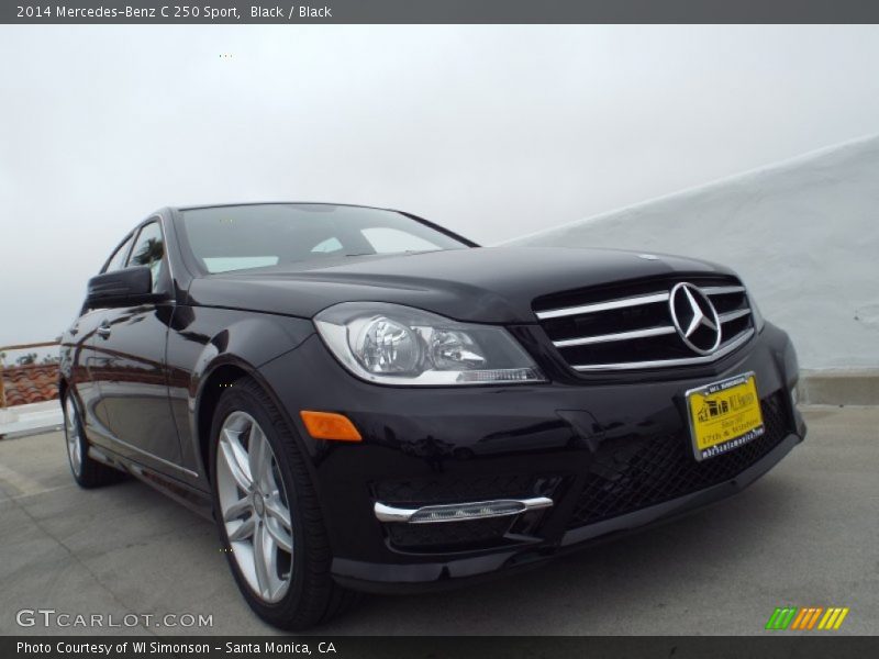 Black / Black 2014 Mercedes-Benz C 250 Sport