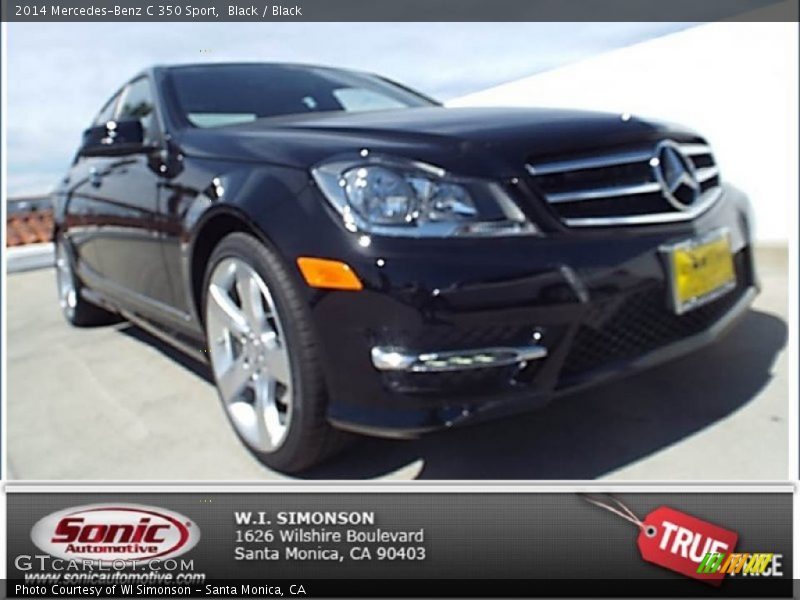 Black / Black 2014 Mercedes-Benz C 350 Sport