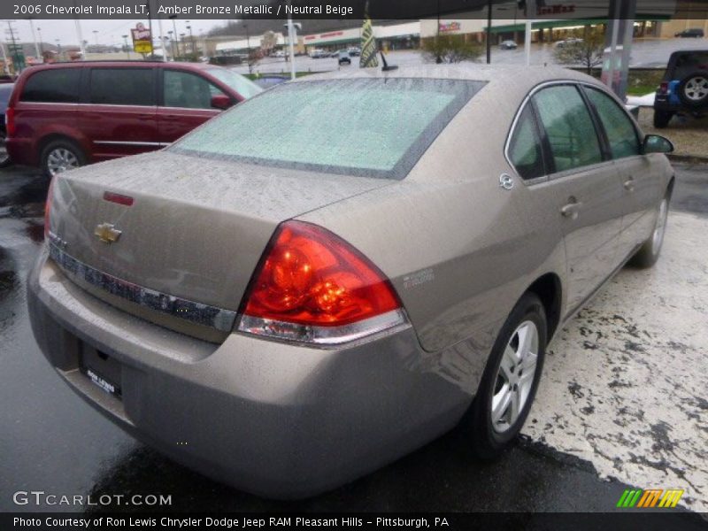 Amber Bronze Metallic / Neutral Beige 2006 Chevrolet Impala LT