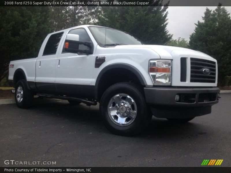 Oxford White / Black/Dusted Copper 2008 Ford F250 Super Duty FX4 Crew Cab 4x4