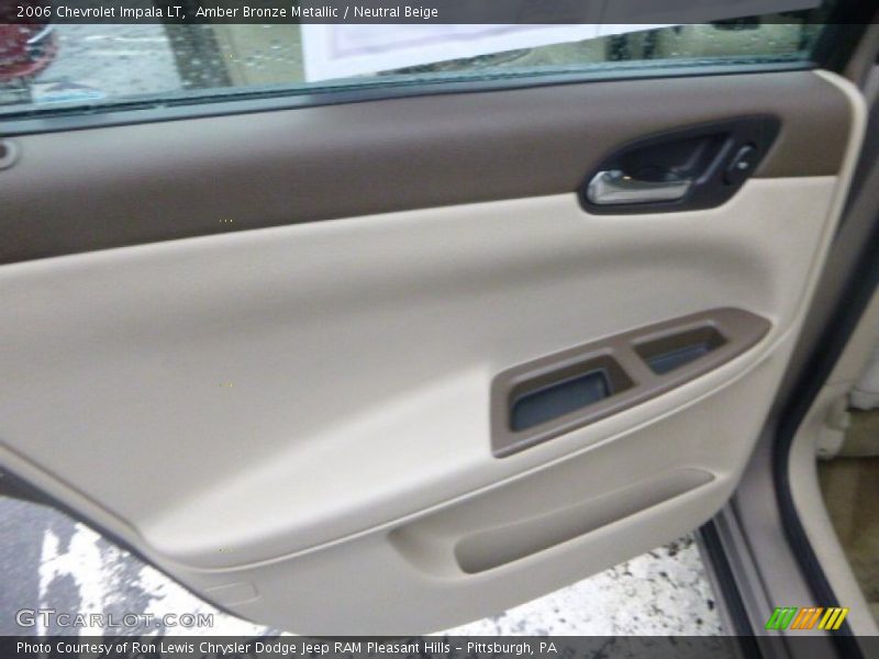 Amber Bronze Metallic / Neutral Beige 2006 Chevrolet Impala LT