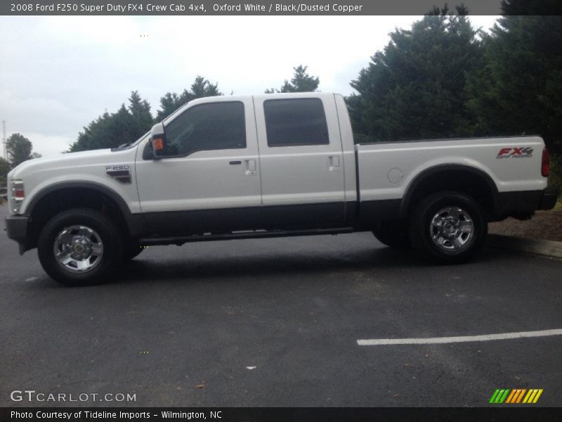 Oxford White / Black/Dusted Copper 2008 Ford F250 Super Duty FX4 Crew Cab 4x4