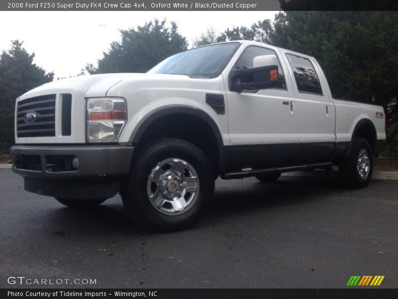 Oxford White / Black/Dusted Copper 2008 Ford F250 Super Duty FX4 Crew Cab 4x4
