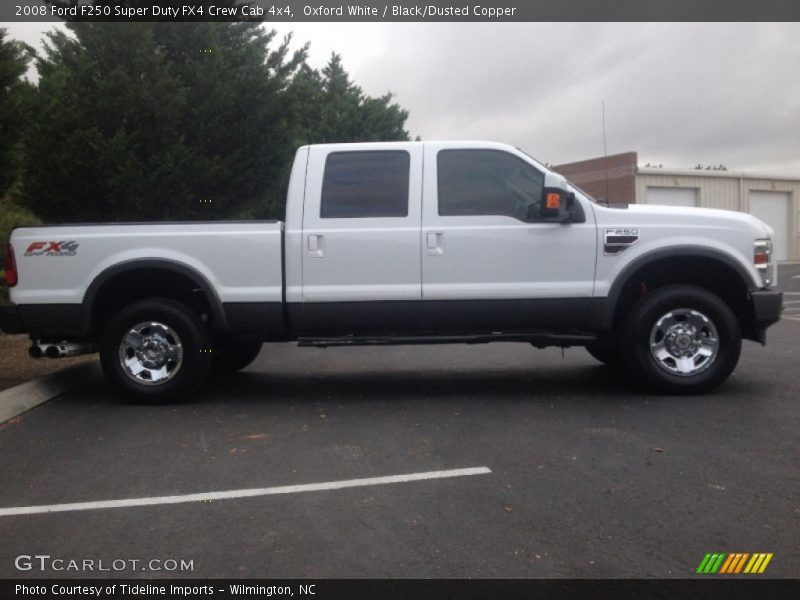 Oxford White / Black/Dusted Copper 2008 Ford F250 Super Duty FX4 Crew Cab 4x4