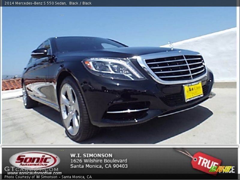 Black / Black 2014 Mercedes-Benz S 550 Sedan