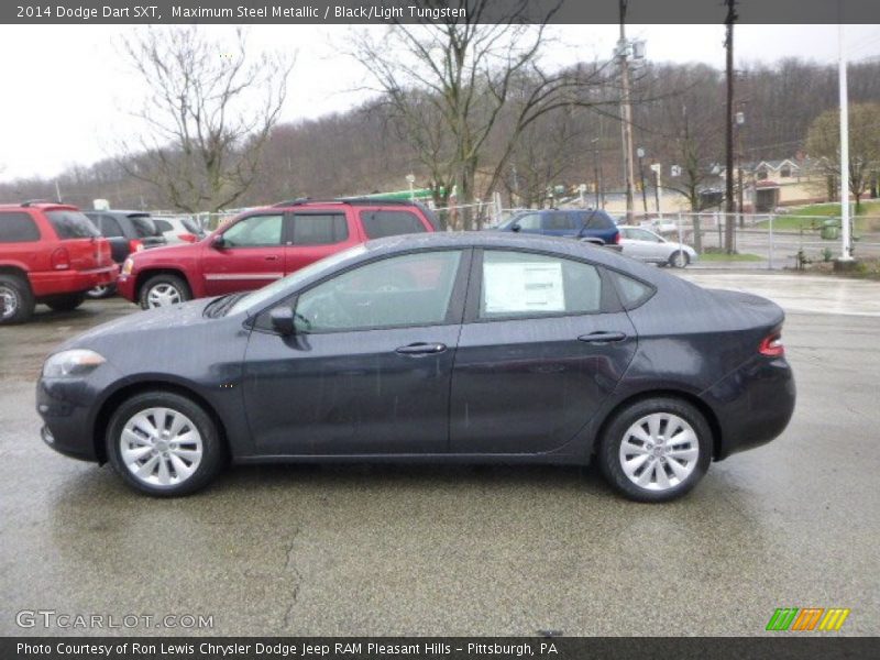 Maximum Steel Metallic / Black/Light Tungsten 2014 Dodge Dart SXT