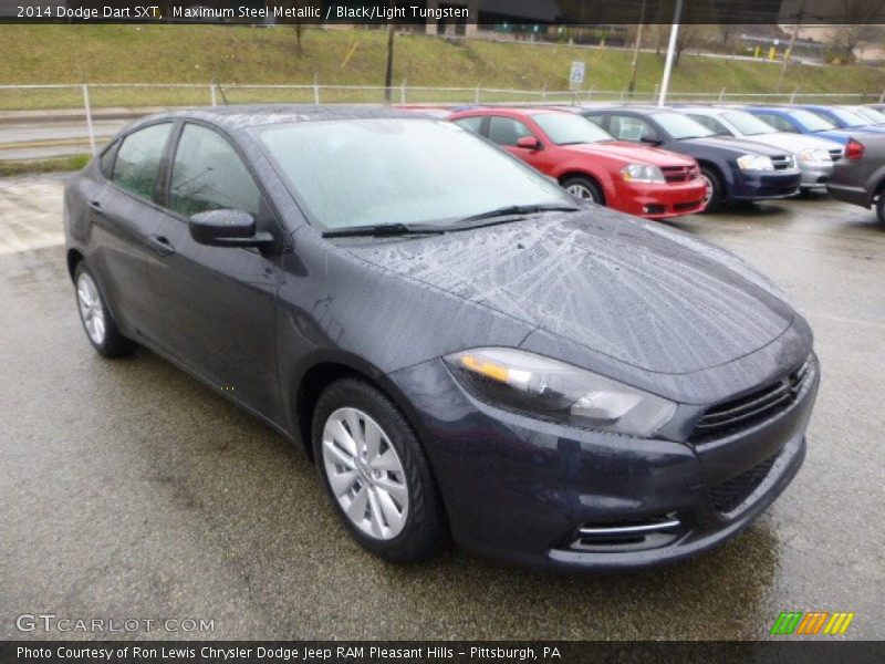 Maximum Steel Metallic / Black/Light Tungsten 2014 Dodge Dart SXT
