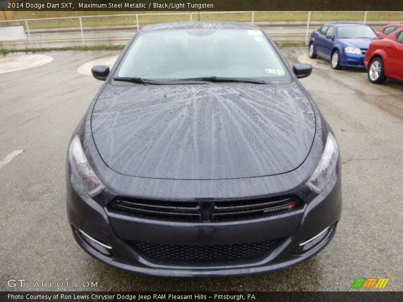 Maximum Steel Metallic / Black/Light Tungsten 2014 Dodge Dart SXT