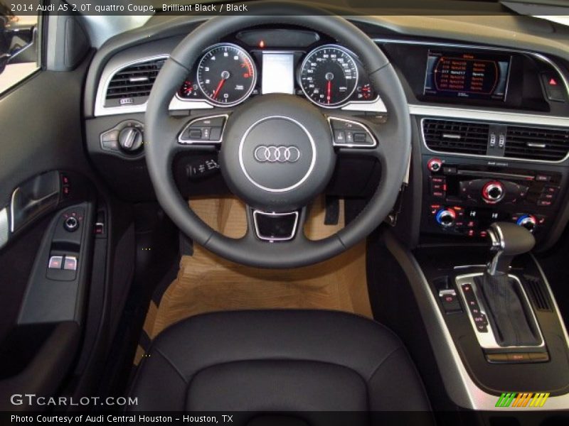 Brilliant Black / Black 2014 Audi A5 2.0T quattro Coupe