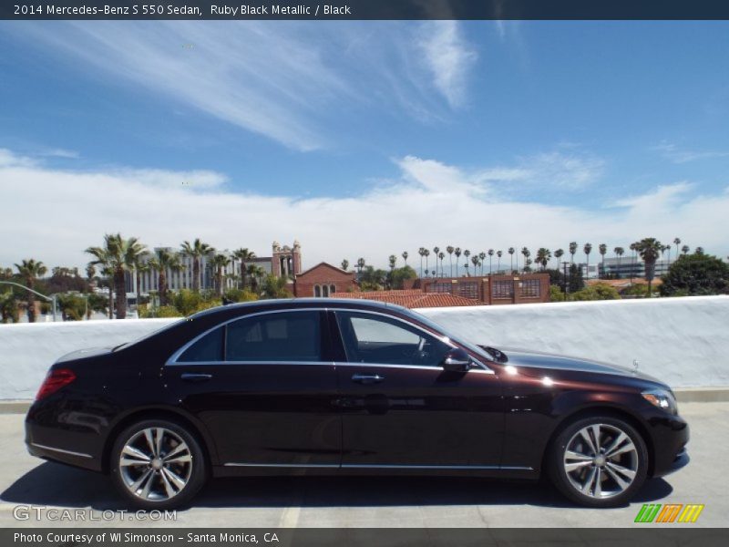 Ruby Black Metallic / Black 2014 Mercedes-Benz S 550 Sedan
