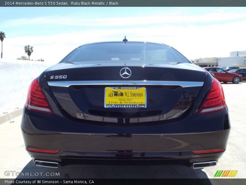 Ruby Black Metallic / Black 2014 Mercedes-Benz S 550 Sedan