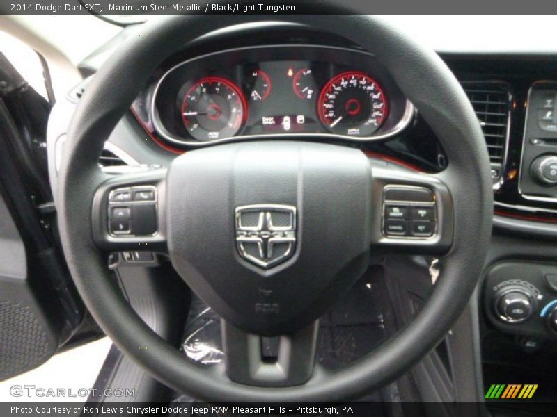 Maximum Steel Metallic / Black/Light Tungsten 2014 Dodge Dart SXT