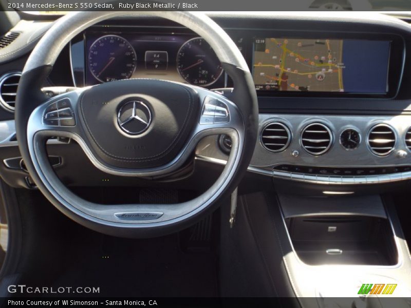 Ruby Black Metallic / Black 2014 Mercedes-Benz S 550 Sedan