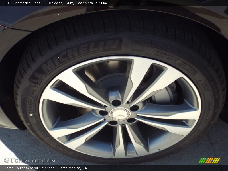 Ruby Black Metallic / Black 2014 Mercedes-Benz S 550 Sedan