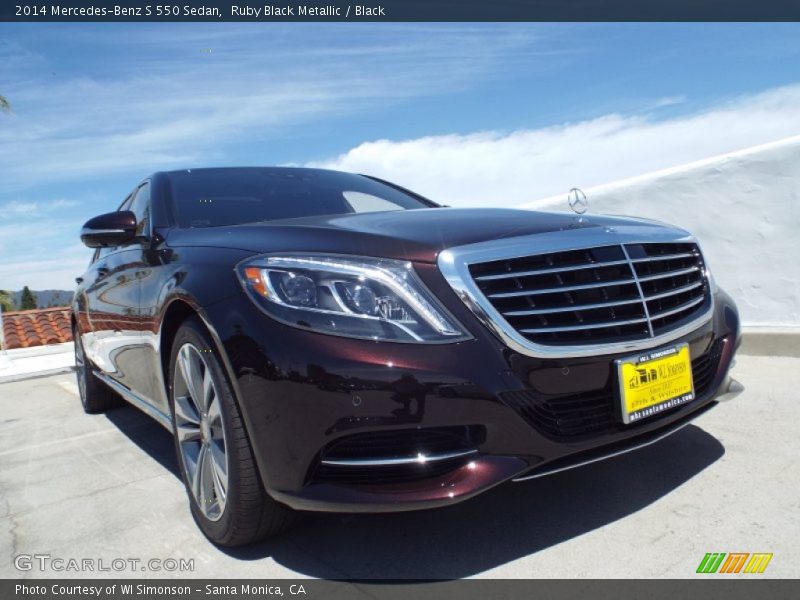 Ruby Black Metallic / Black 2014 Mercedes-Benz S 550 Sedan